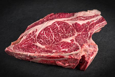 Grade of kobe prime rib beef